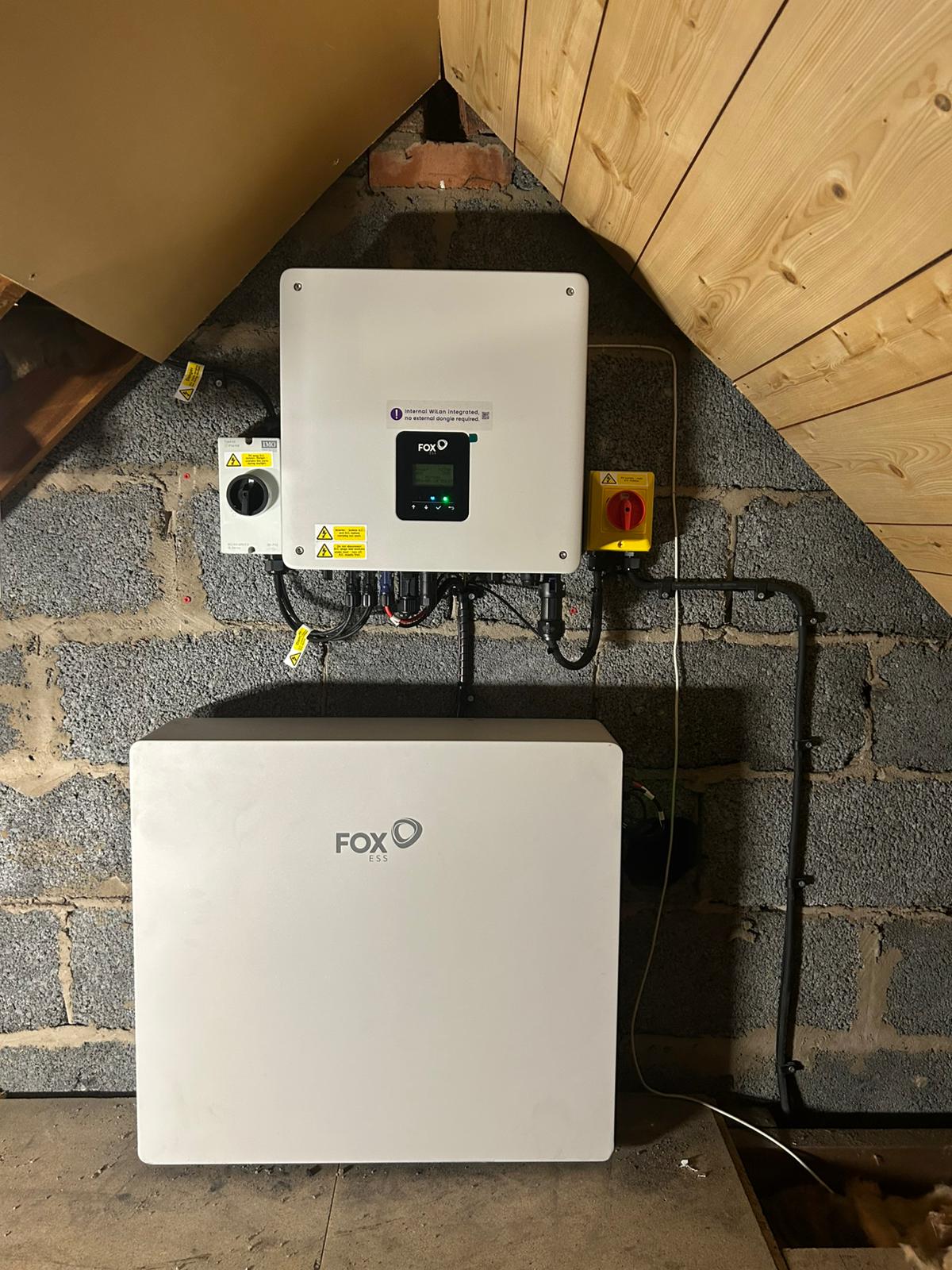 FOX ESS hybrid inverter and battery — Stockport install