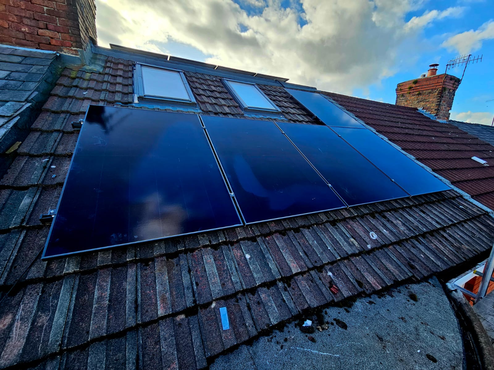 AIKO panels on completed Bury installation