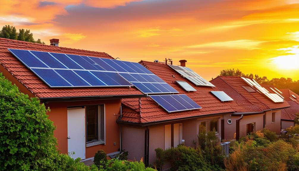 energy efficient red solar panels