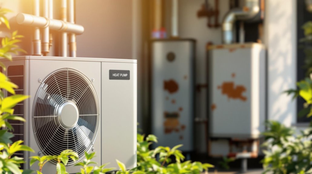 heat pump vs central heating