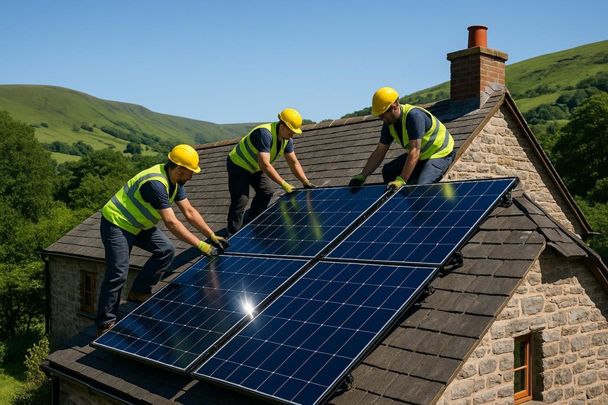 brecon solar panel installation