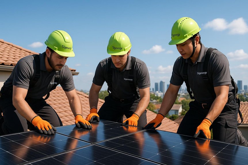 energy installation professionals team