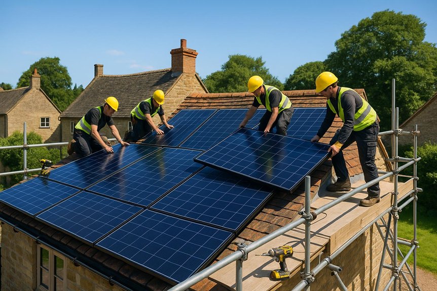 hallow solar panel installation