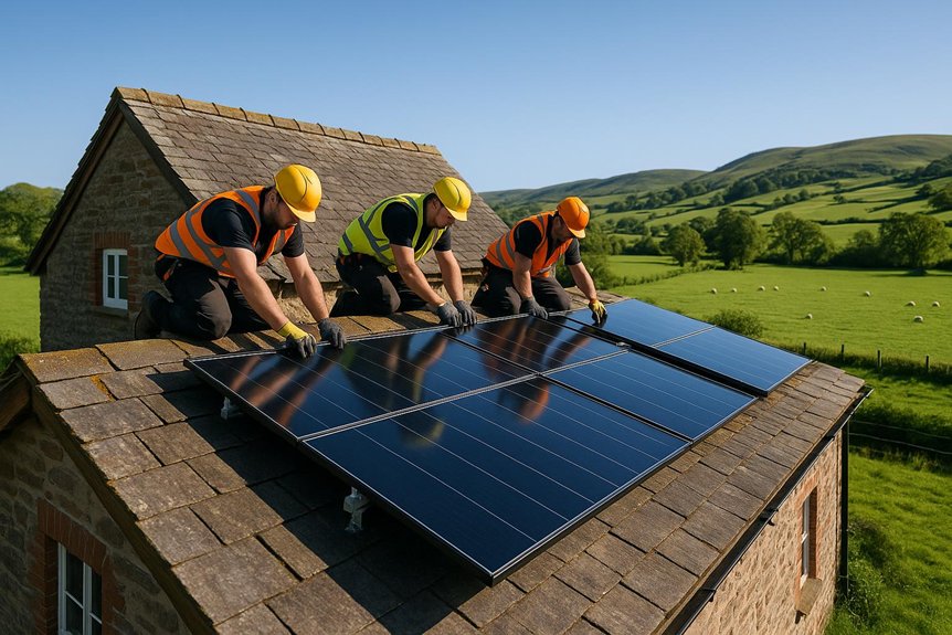 montgomery powys solar panels