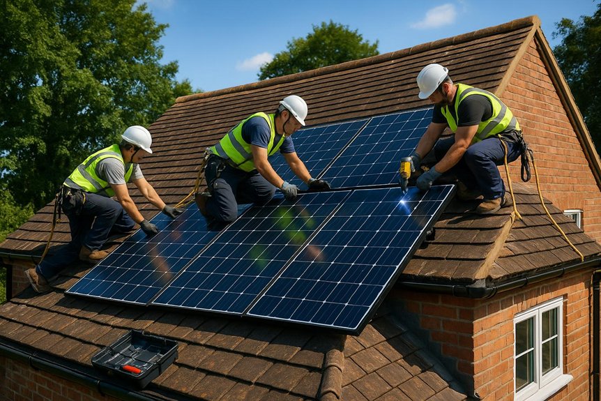 powick solar panel installation