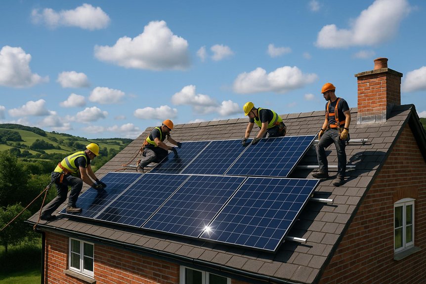 solar panel setup newtown